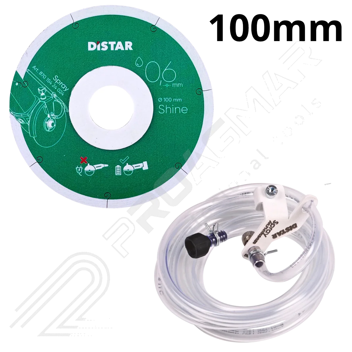 TARCZA DISTAR SHINE 0,6 mm 100mm + SPRAY SYSTEM