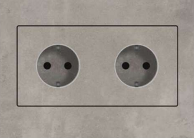 GNIAZDKO EDPLIT POTRÓJNE CZARNE LICOWANE Z PŁYTKĄ - obrazek 9