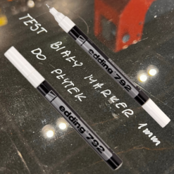 MARKER ZNACZNIK PRECYZYJNY 0,8mm BIAŁY OLEJOWY EDDING, zdjęcie 2