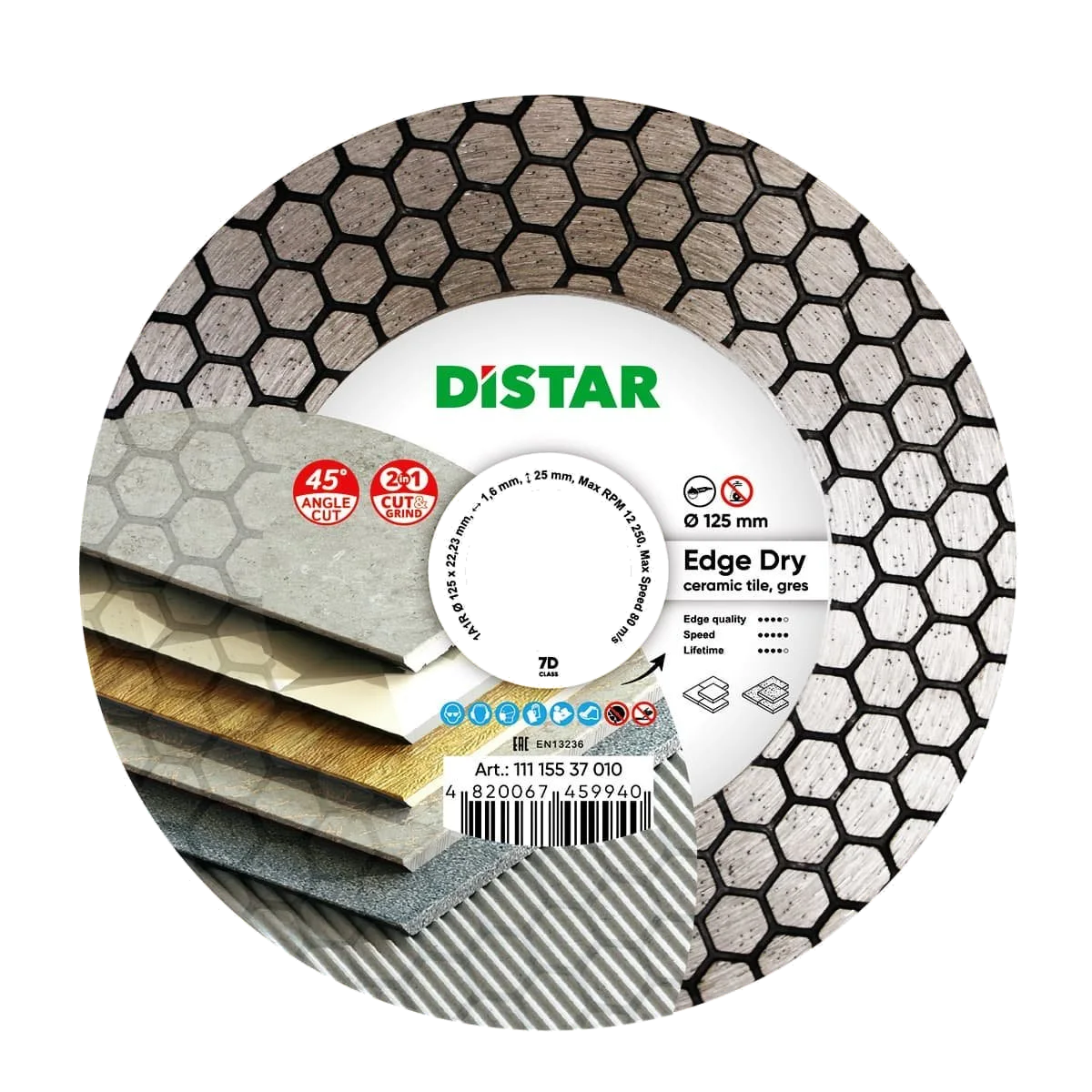 TARCZA DISTAR EDGE DRY ø125mm, zdjęcie 8
