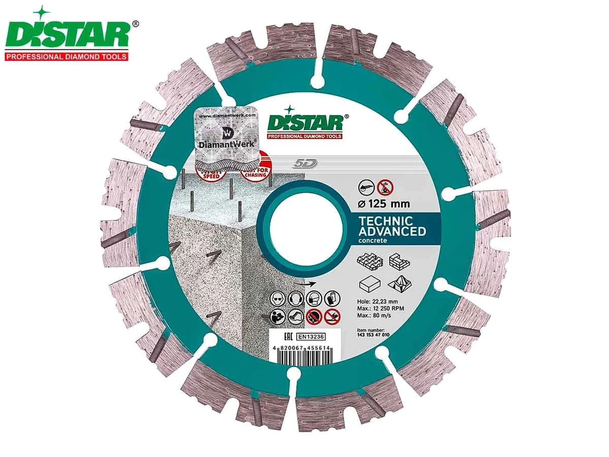TARCZA DISTAR TECHNIC ADVANCED Ø125 BETON, zdjęcie 3
