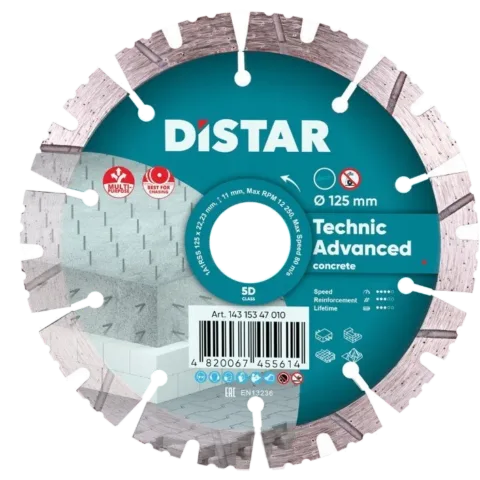 TARCZA DISTAR TECHNIC ADVANCED Ø125 BETON