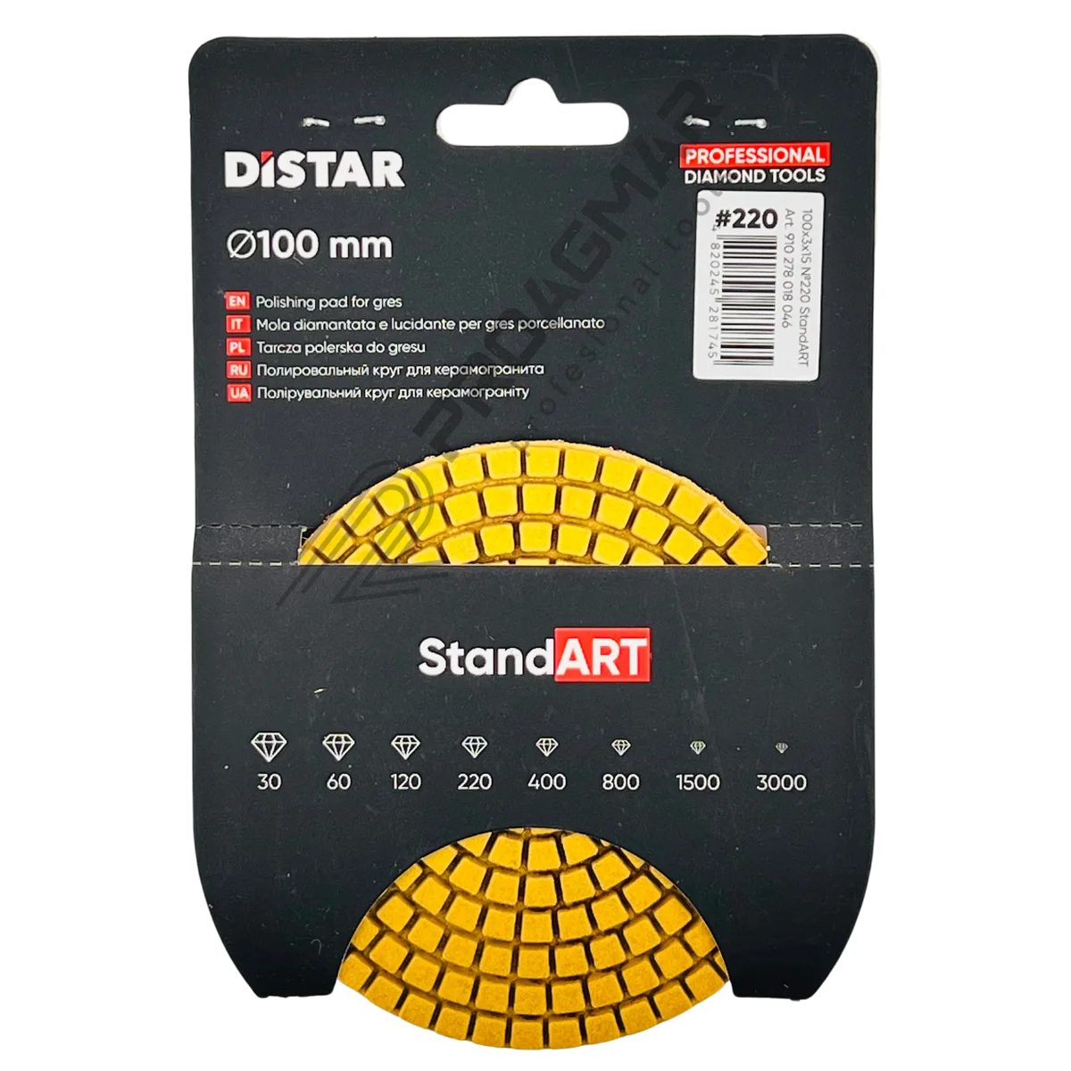 PAD POLERSKI #220 100mm DISTAR