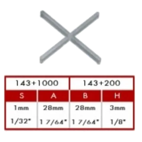 KRZYŻYKI 1 mm RAIMONDI