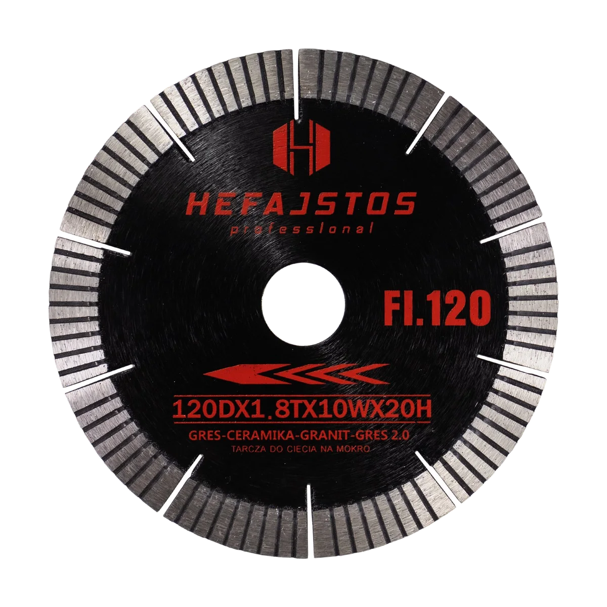 TARCZA HEFAJSTOS 120mm NA MOKRO DO WANDELI BIHUI WERTEC