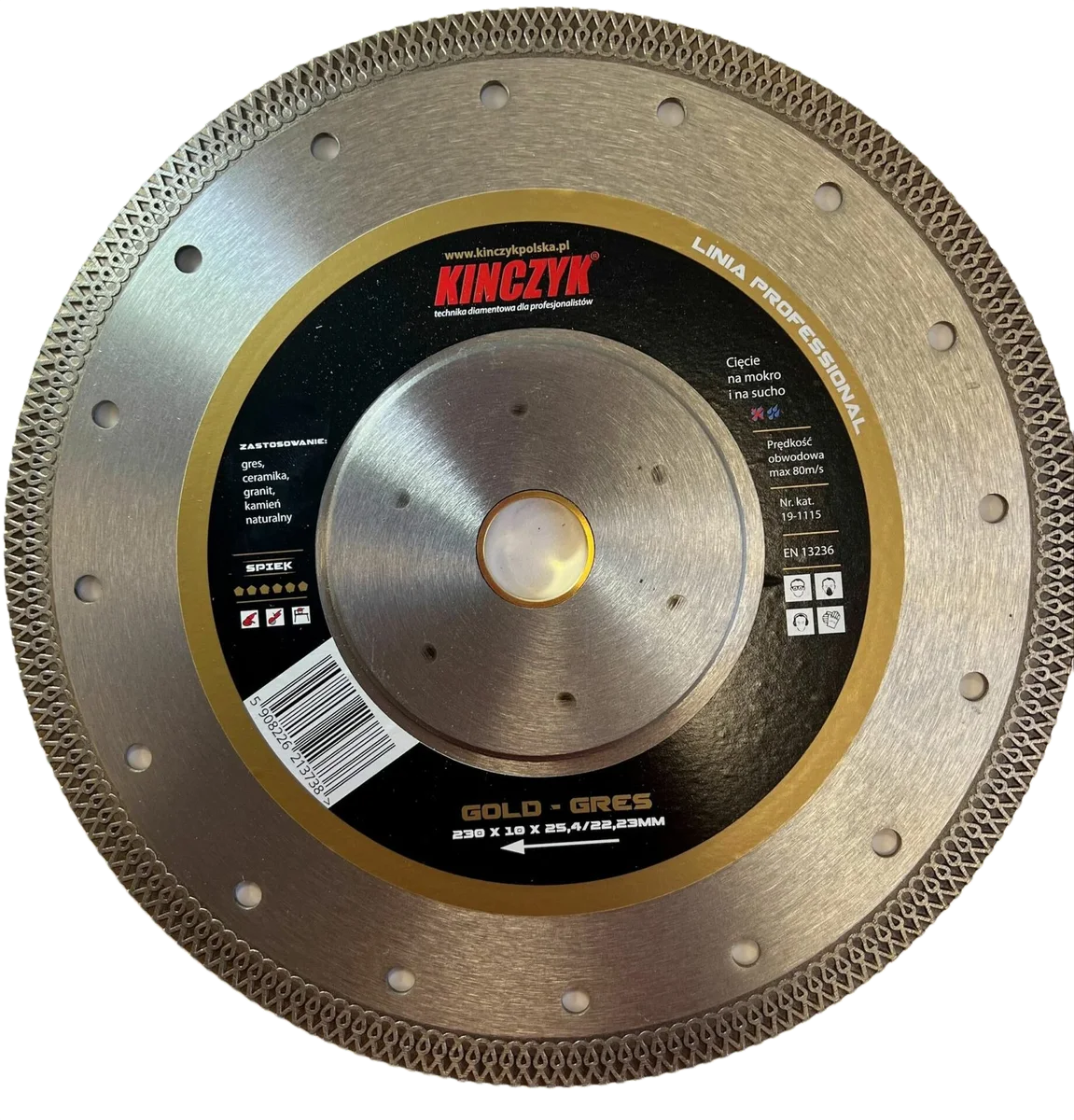 TARCZA KINCZYK GOLD GRES 230mm