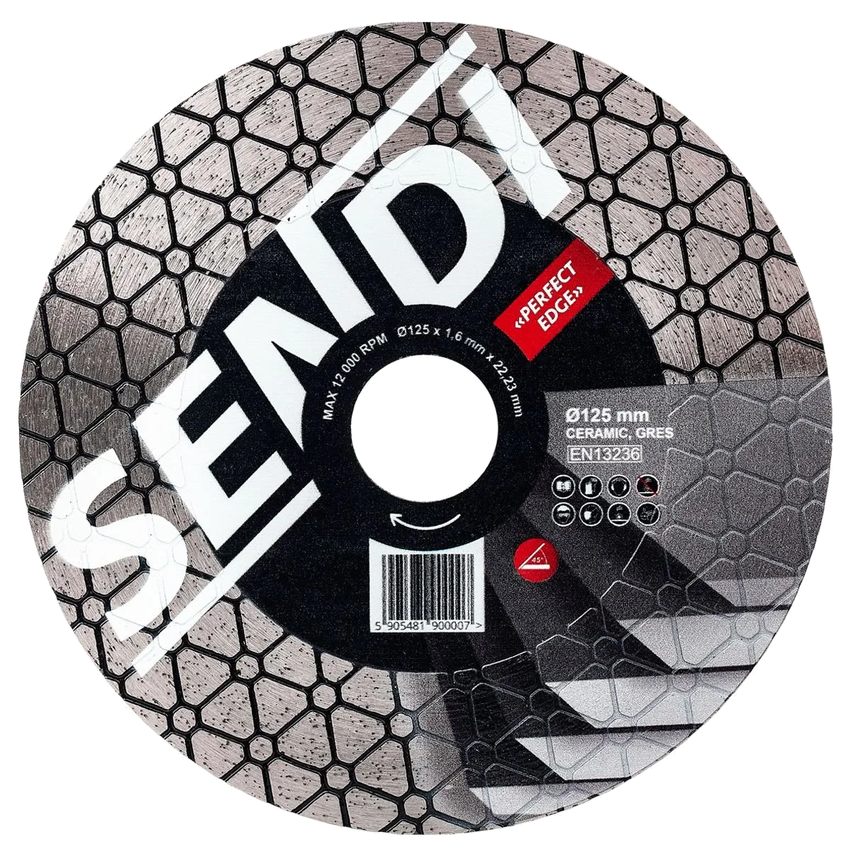 TARCZA SENDI PERFECT EDGE ø125mm CIĘCIE 45 JOLLY, zdjęcie 5