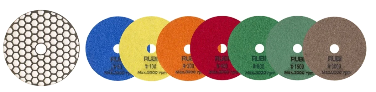PAD POLERSKI RUBI 100mm grad. 50 62970, zdjęcie 2
