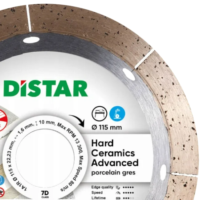 TARCZA DISTAR ADVANCED 7D Ø115mm WANDELI, zdjęcie 2