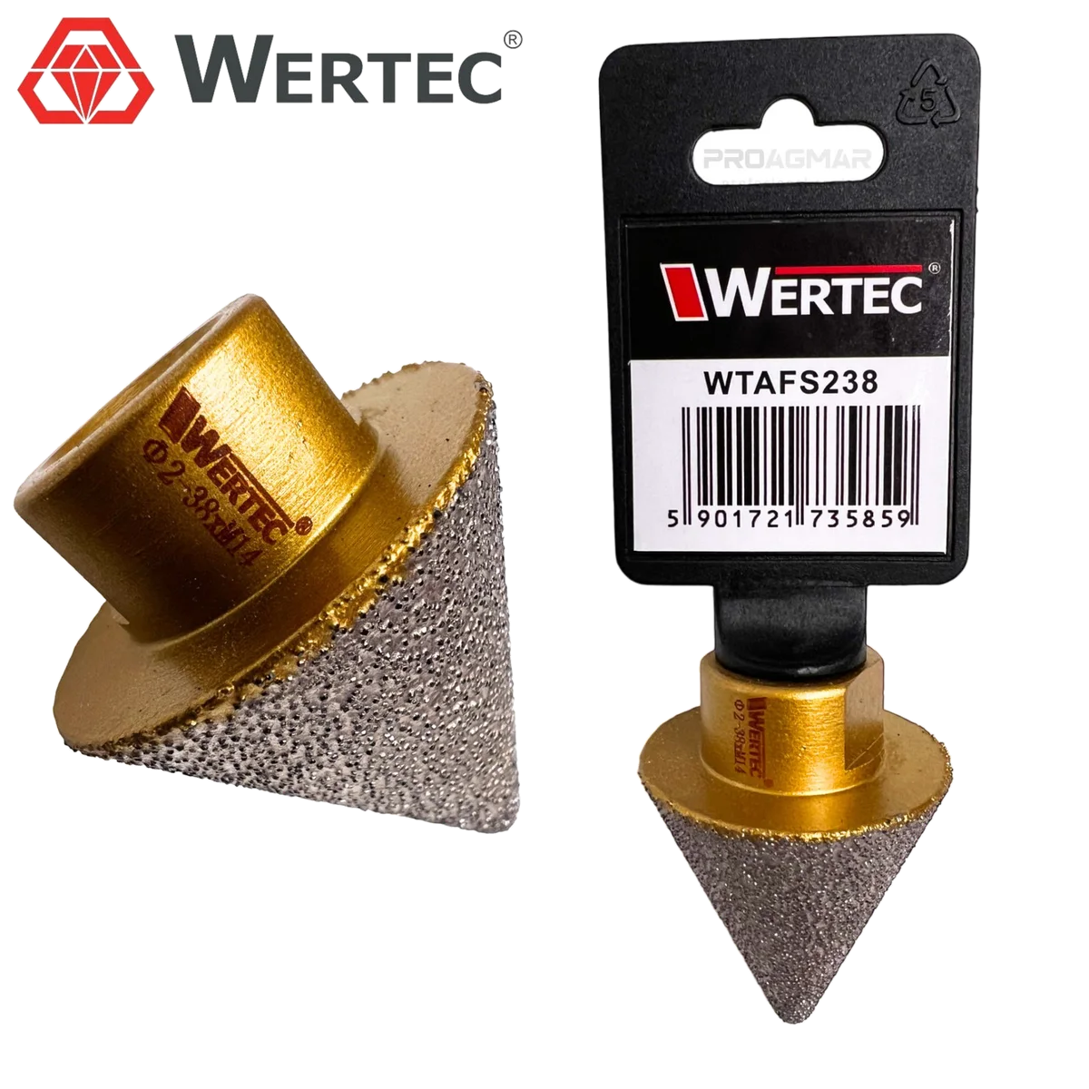 FREZ STOŻEK 2-38mm WERTEC