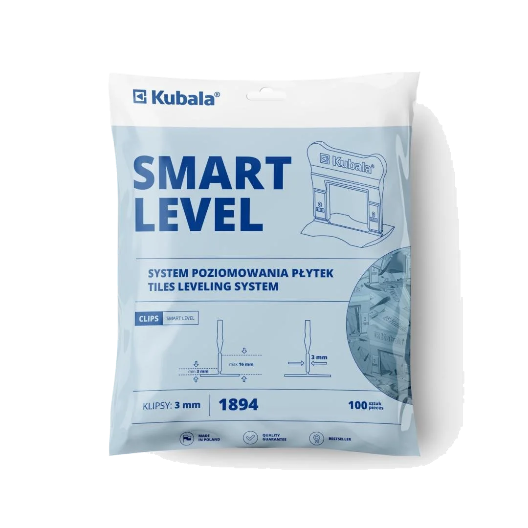 KLIPSY BRAMKA KUBALA SMART LEVEL 3mm 100 szt 1894