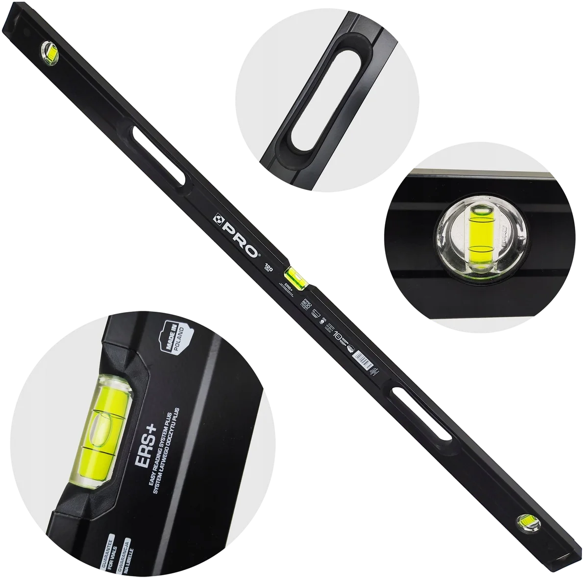 POZIOMICA 120CM CZARNA S800 SYSTEM ERS+ PRO