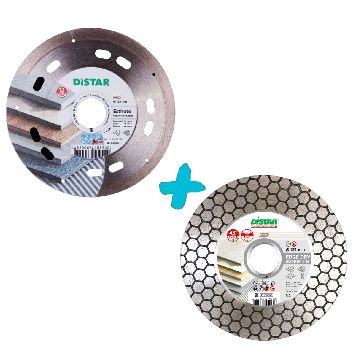 ZESTAW TARCZ DISTAR ESTHETE 125mm DISTAR EDGE DRY 125mm
