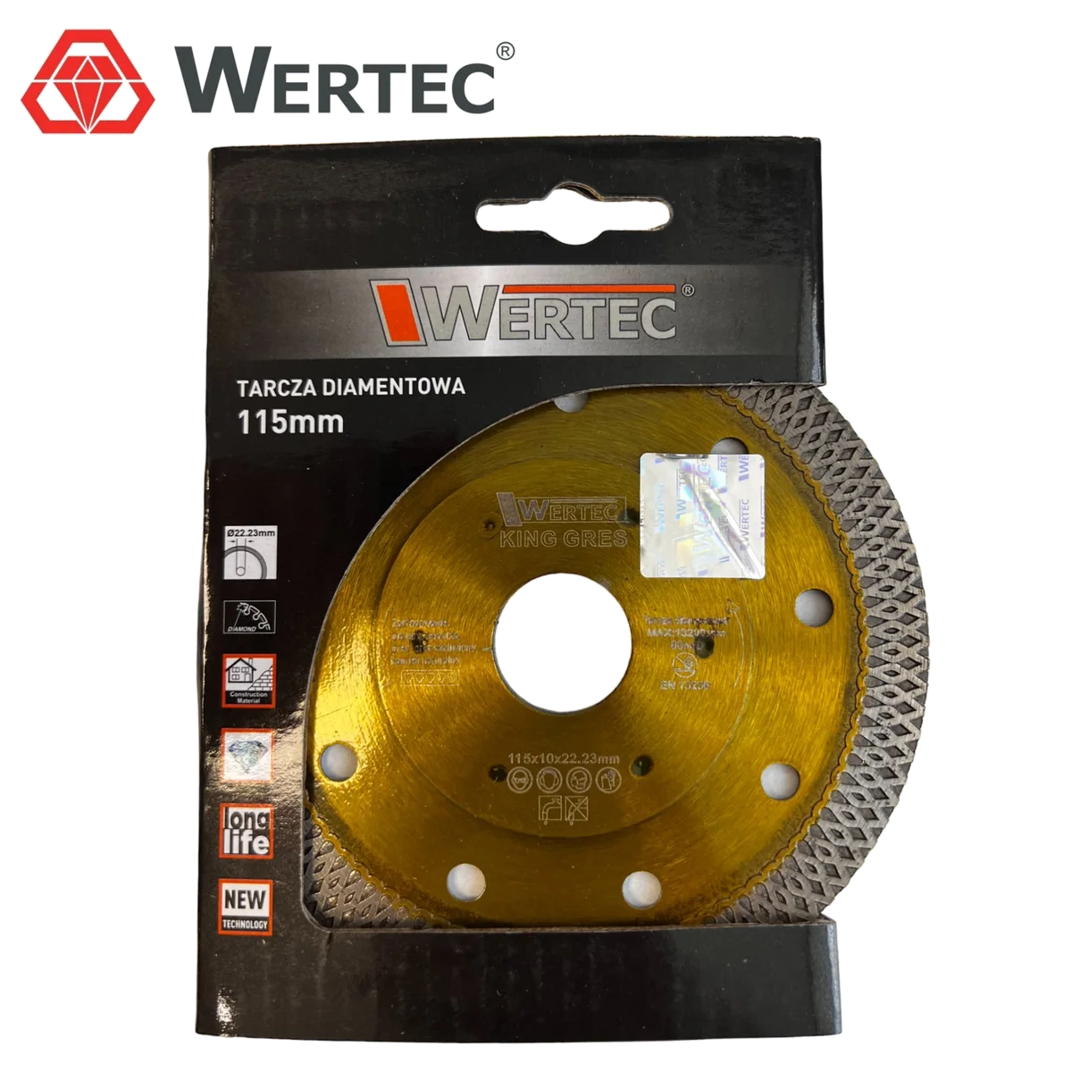 TARCZA WERTEC KING GRES 115mm, zdjęcie 2