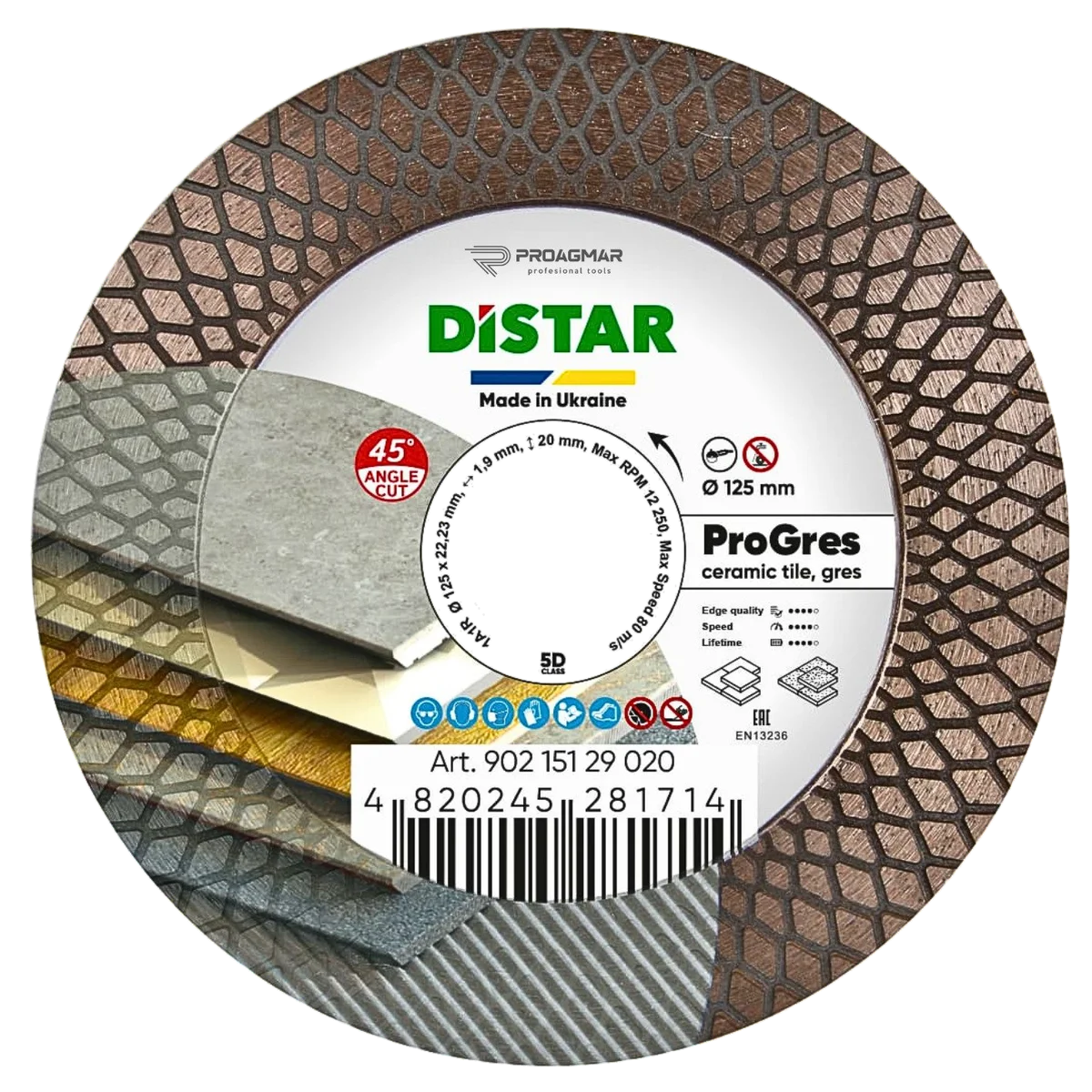 TARCZA DISTAR PRO GRES 125mm