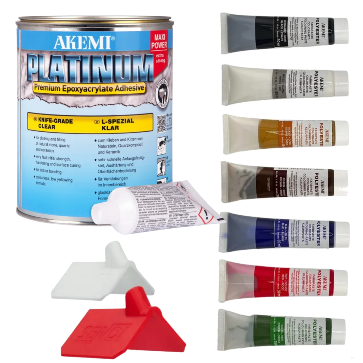 ŻYWICA DO GRESU - AKEMI ZESTAW MAX + aplikator x2