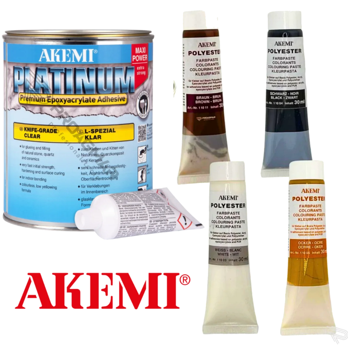 ŻYWICA DO GRESU - AKEMI ZESTAW MINI