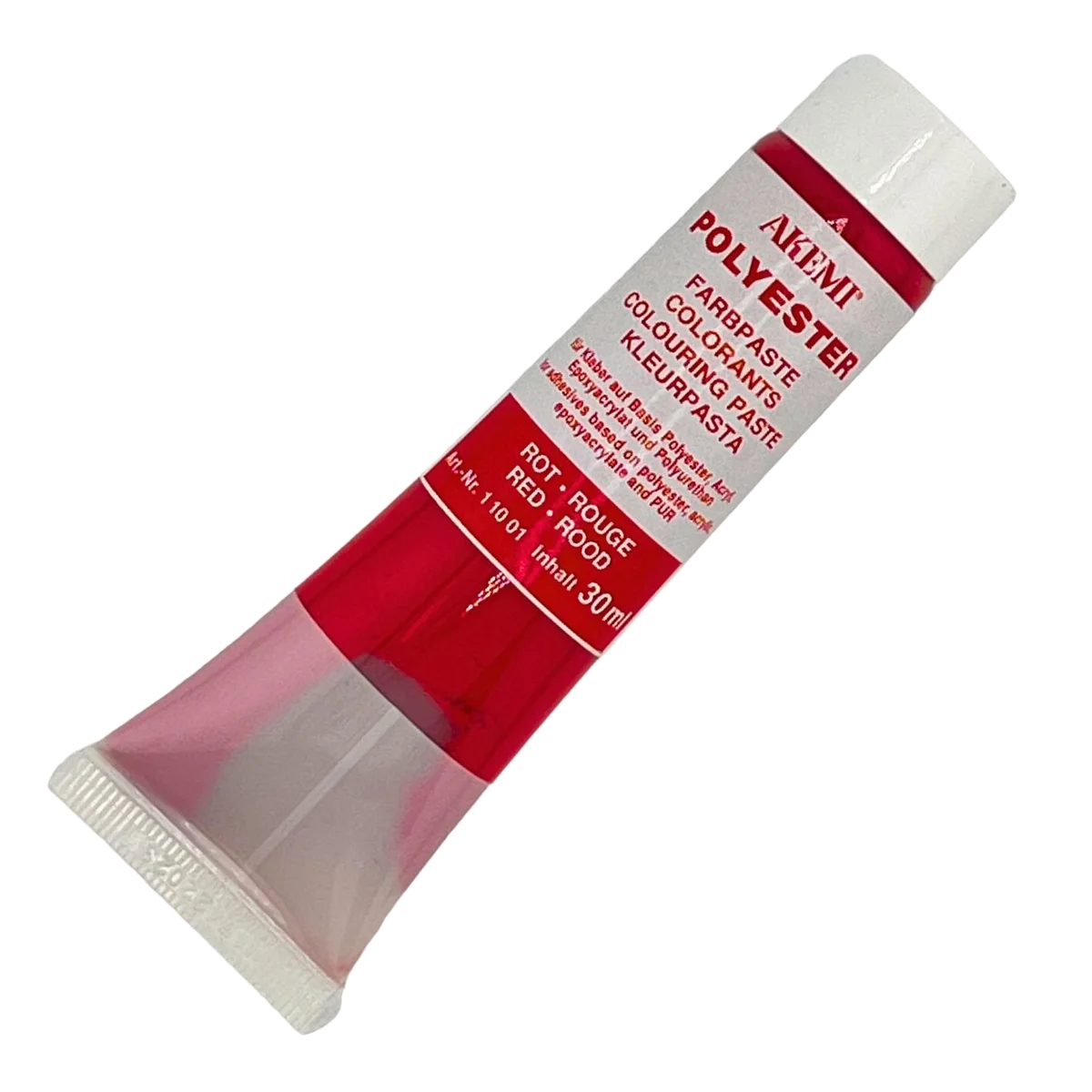 BARWNIK DO ŻYWICY KLEJU AKEMI RED CZERWONY 1 10 01