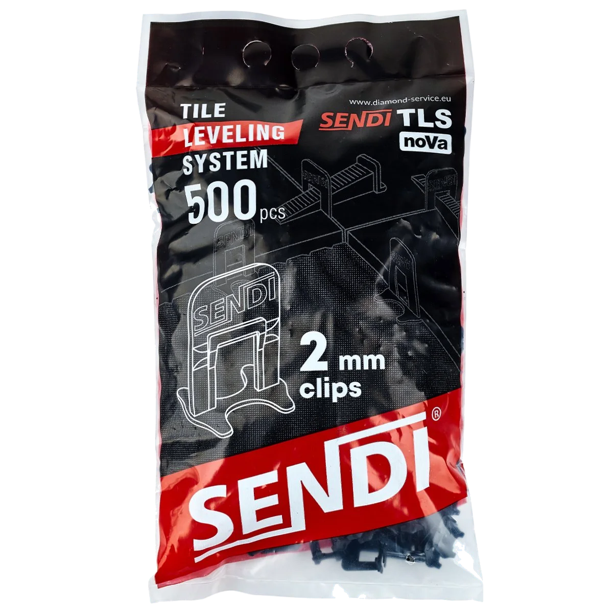 KLIPS 2mm system poziomowania SENDI 500 szt, zdjęcie 4