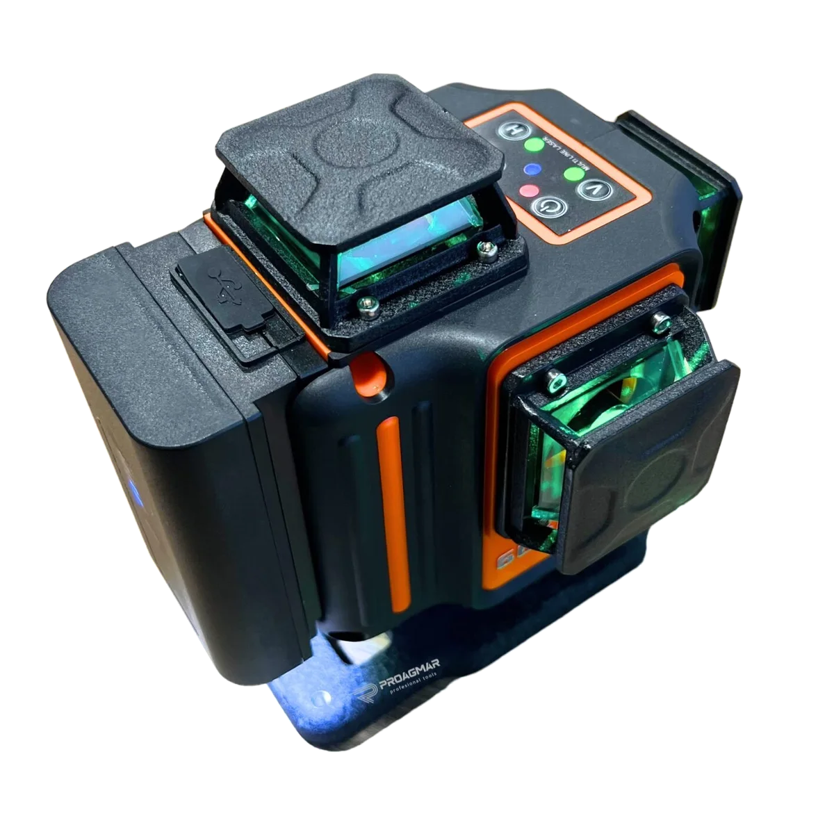 LASER 4x360 WT-6699S WERTEC ZIELONY, zawartość zestawu
