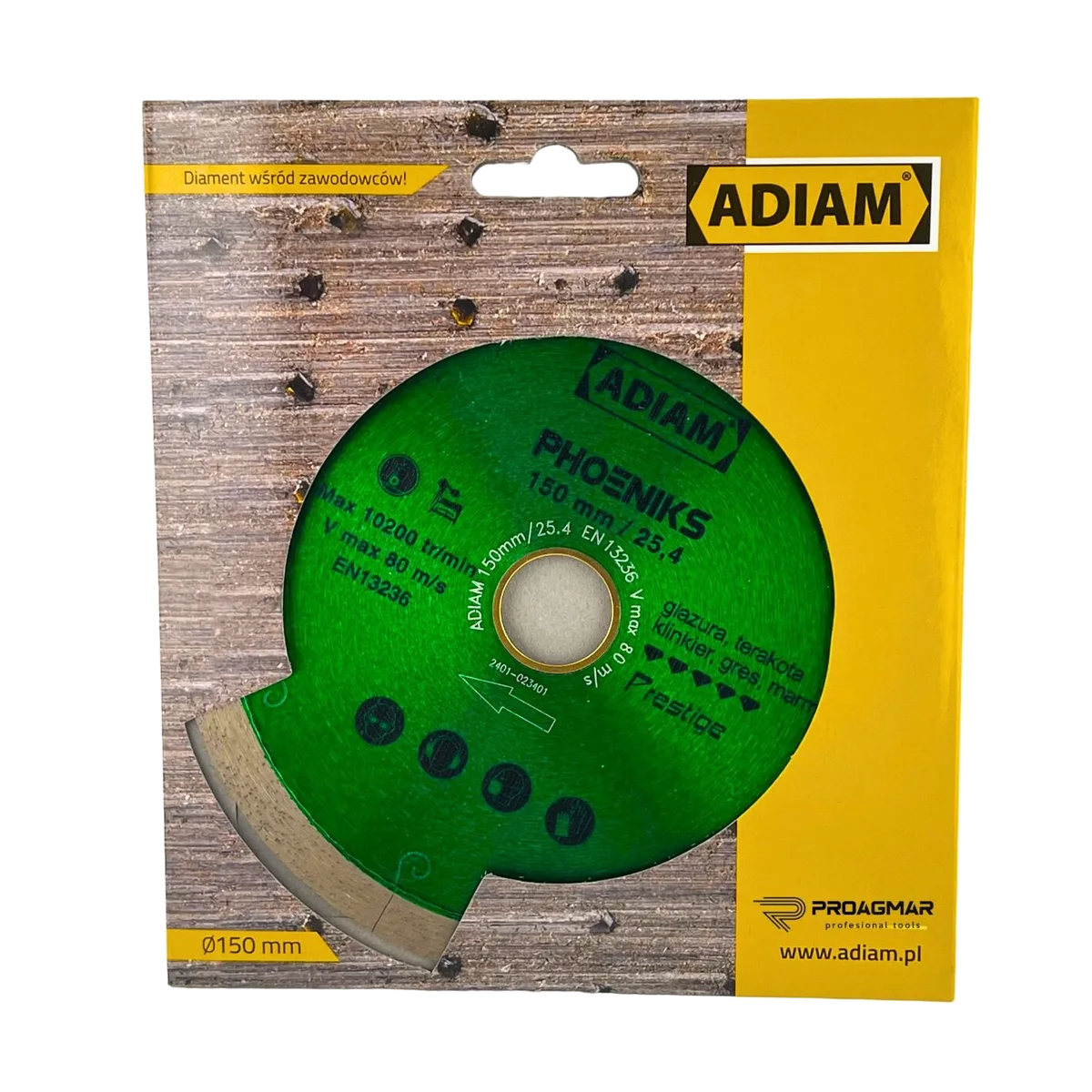 TARCZA DIAMENTOWA ADIAM PHOENIKS 150mm, zdjęcie 2