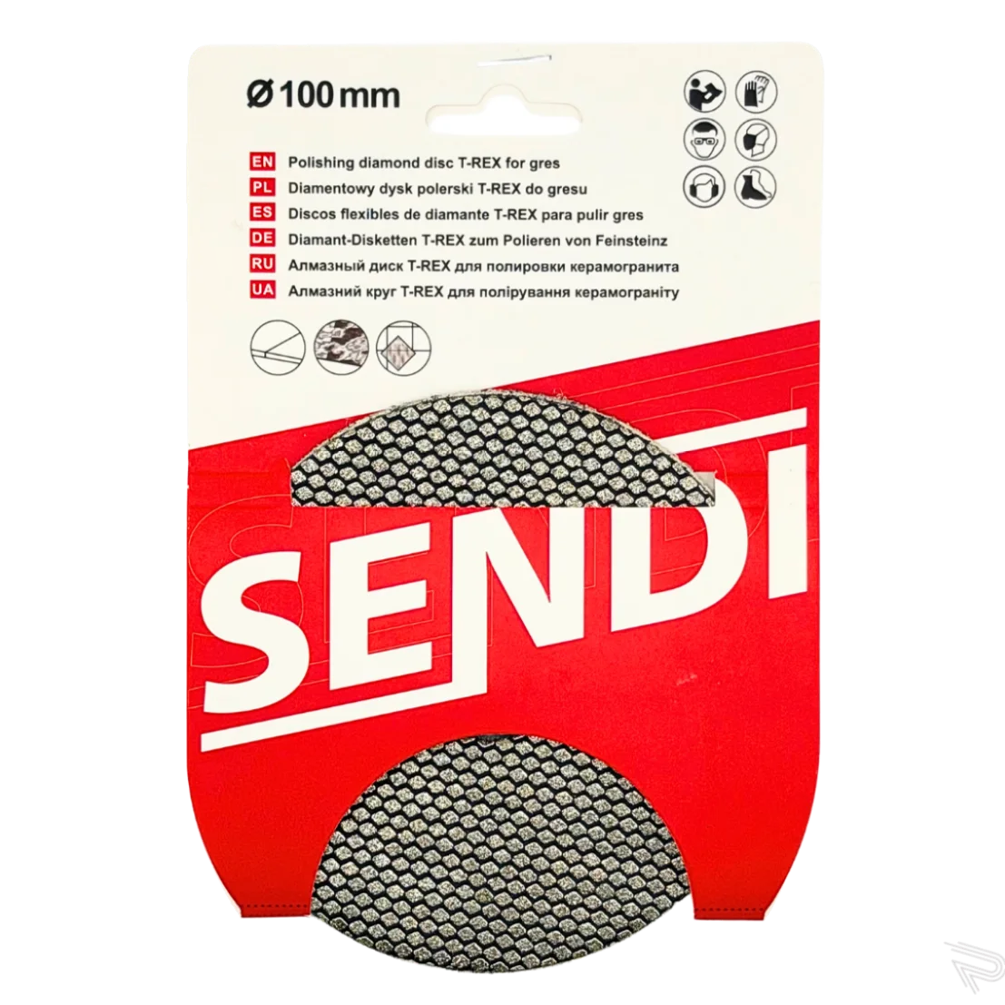 PAD DYSK POLERSKI SENDI T-REX Ø100 #50 DO SZLIFOWANIA GRESU - obrazek 2