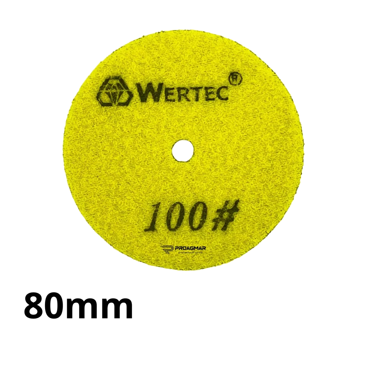 PAD DYSK POLERSKI WERTEC 80mm GRADACJA 100, zdjęcie 2