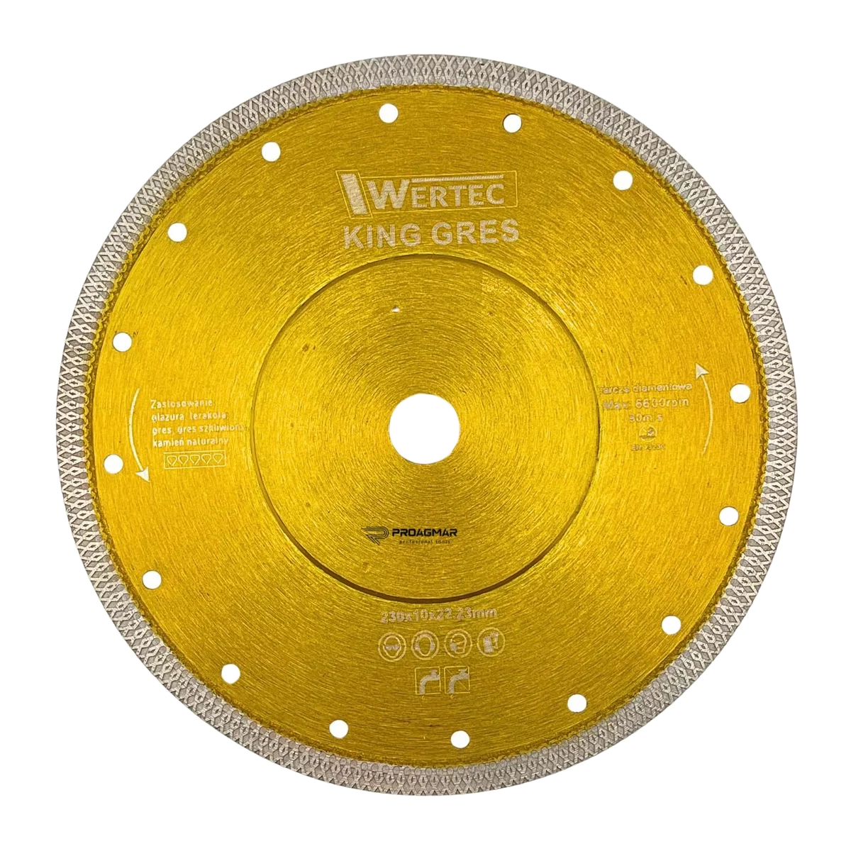 Tarcza Wertec KING GRES 230mm 22,23mm 1,6mm