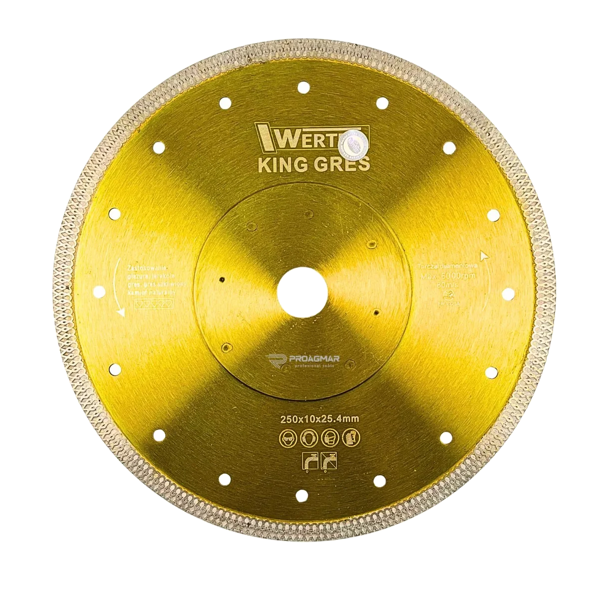 Tarcza Wertec KING GRES 250mm 25,4mm 1,7mm