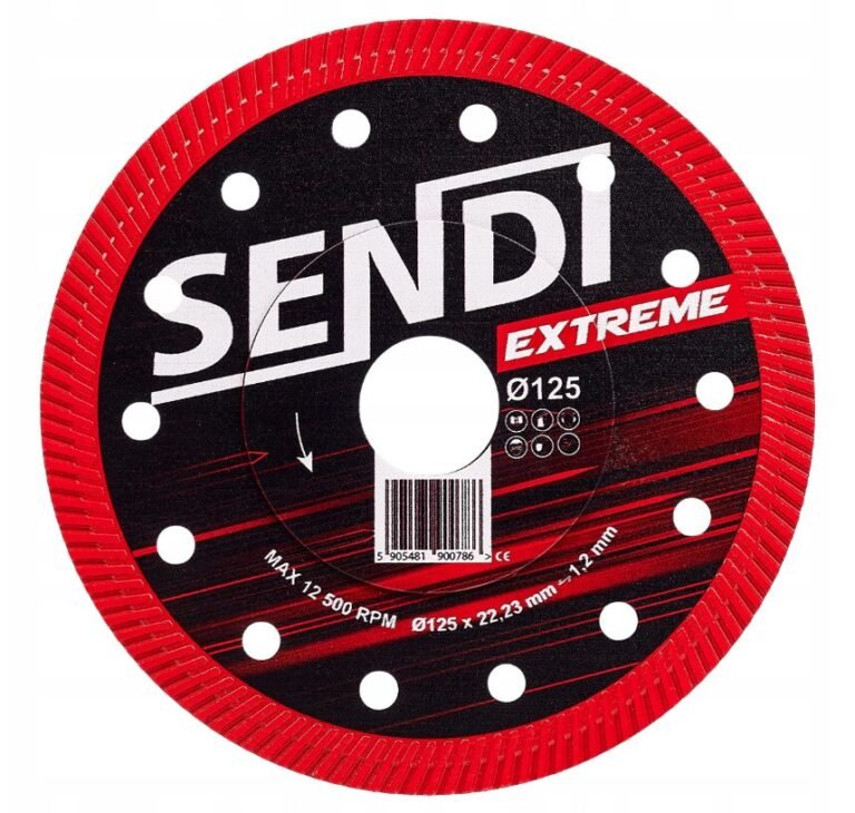 Tarcza diamentowa do gresu ceramiki SENDI EXTREME Ø125mm
