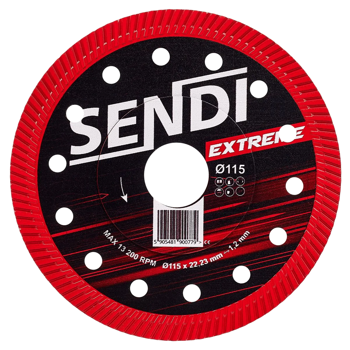 Tarcza diamentowa do gresu ceramiki SENDI EXTREME Ø 115mm