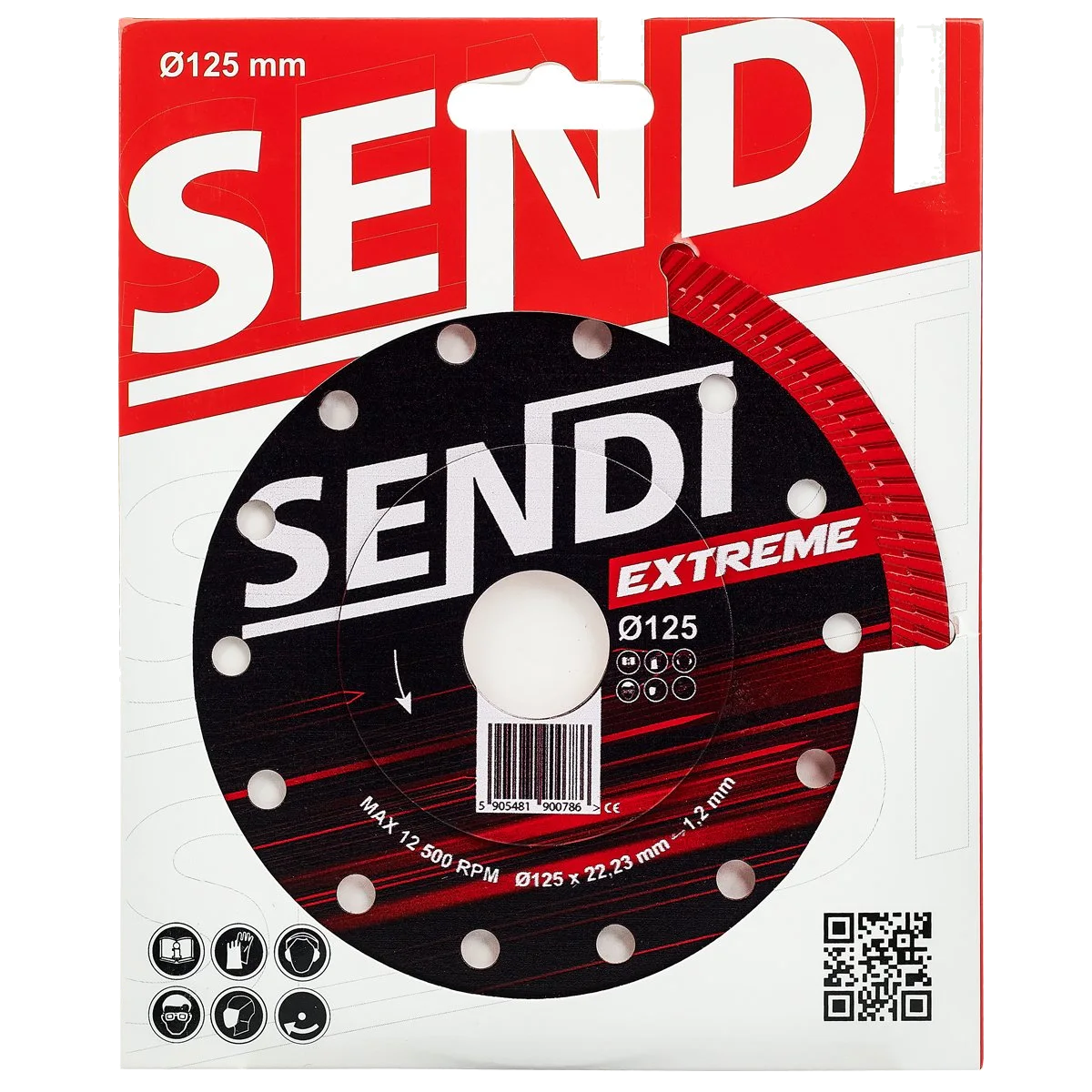 Tarcza diamentowa do gresu ceramiki SENDI EXTREME Ø125mm, zdjęcie 2