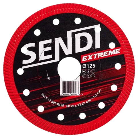 Tarcza diamentowa do gresu ceramiki SENDI EXTREME Ø125mm