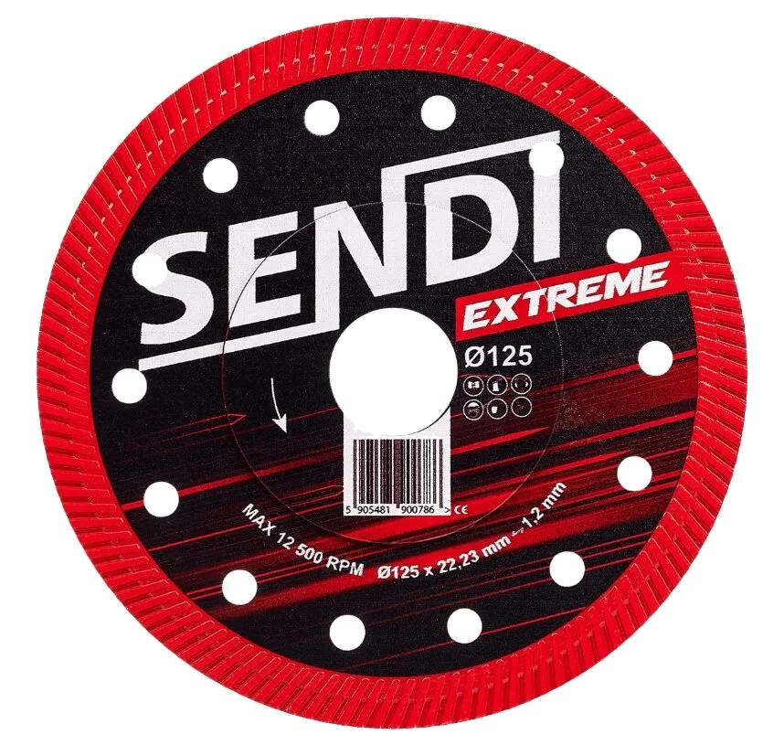 Tarcza diamentowa do gresu ceramiki SENDI EXTREME Ø125mm