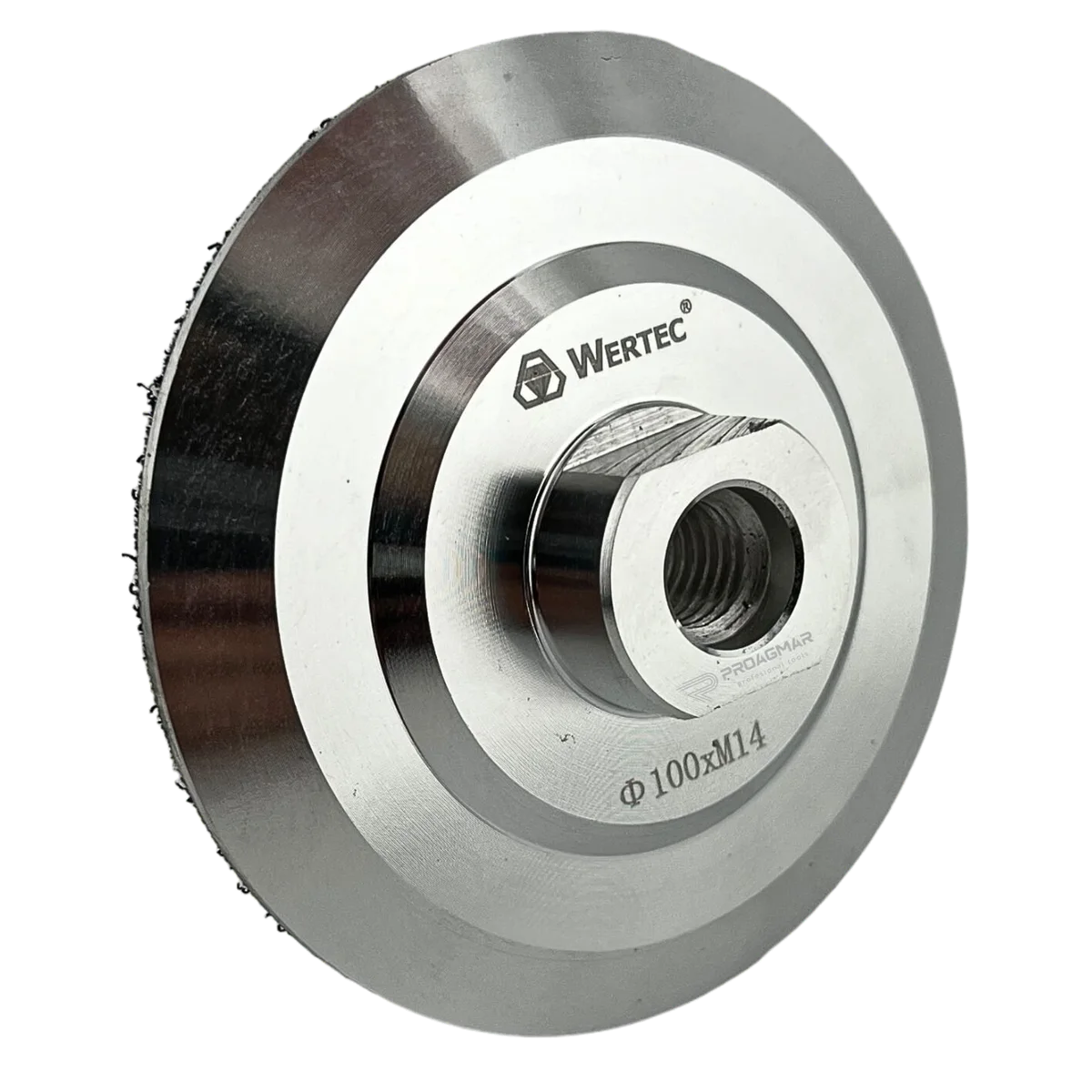 Uchwyt mocujący na rzep aluminiowy ADAPTER WERTEC Ø100/M14