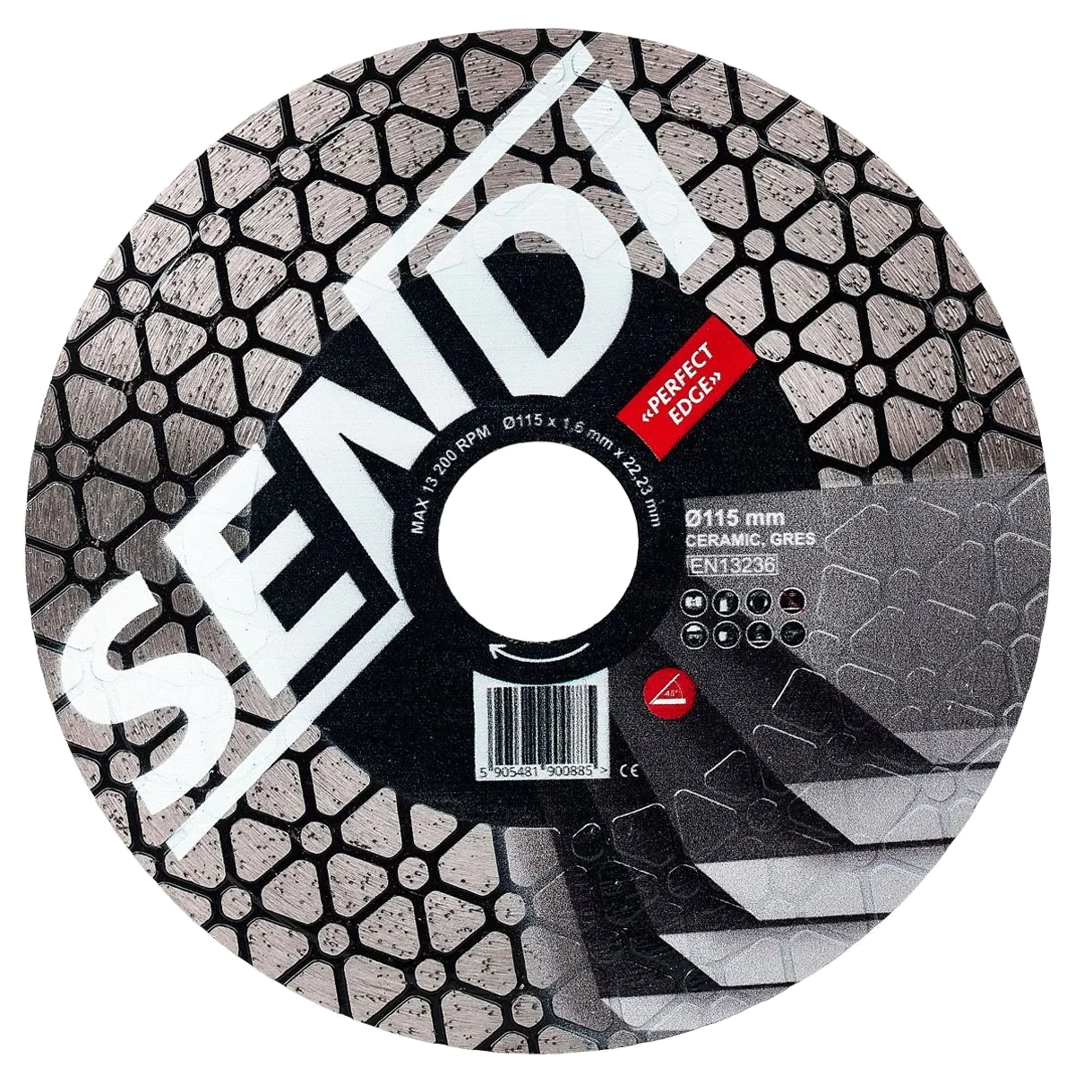 TARCZA SENDI PERFECT EDGE ø115mm CIĘCIE 45 JOLLY