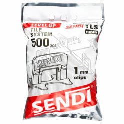 System poziomowania płytek Klipsy BRAMKI 1mm 500szt SENDI LEVEL UP, zdjęcie 2