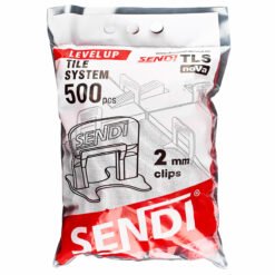 System poziomowania płytek Klipsy BRAMKI 2mm 500szt SENDI LEVEL U39, zdjęcie 2