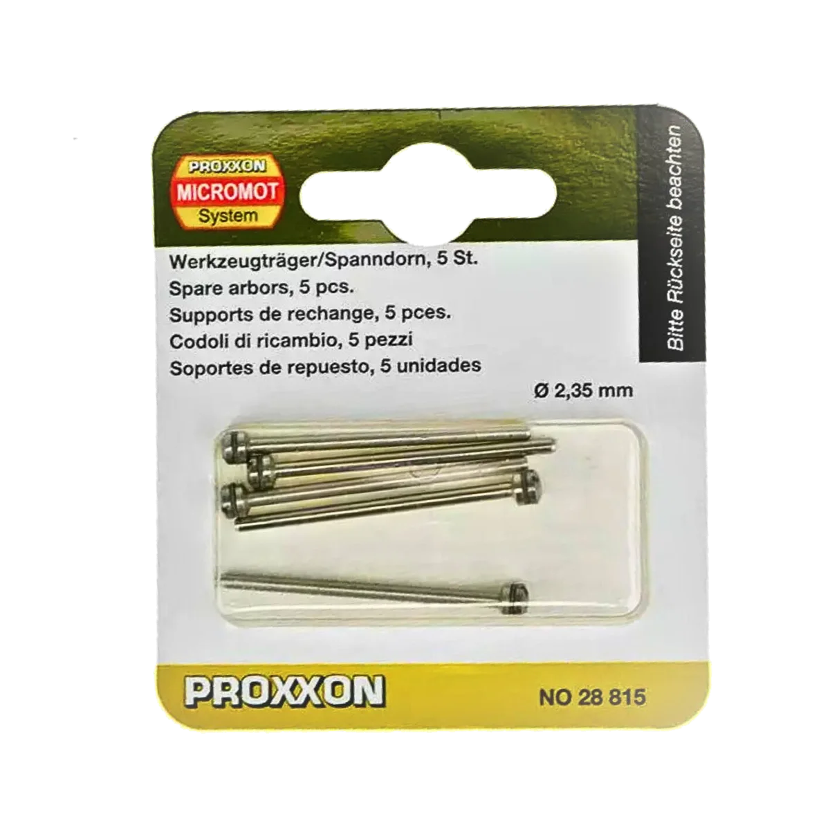 TRZPIENIE WYMIENNE DO TARCZ 38 mm PROXXON 28815, zdjęcie 2