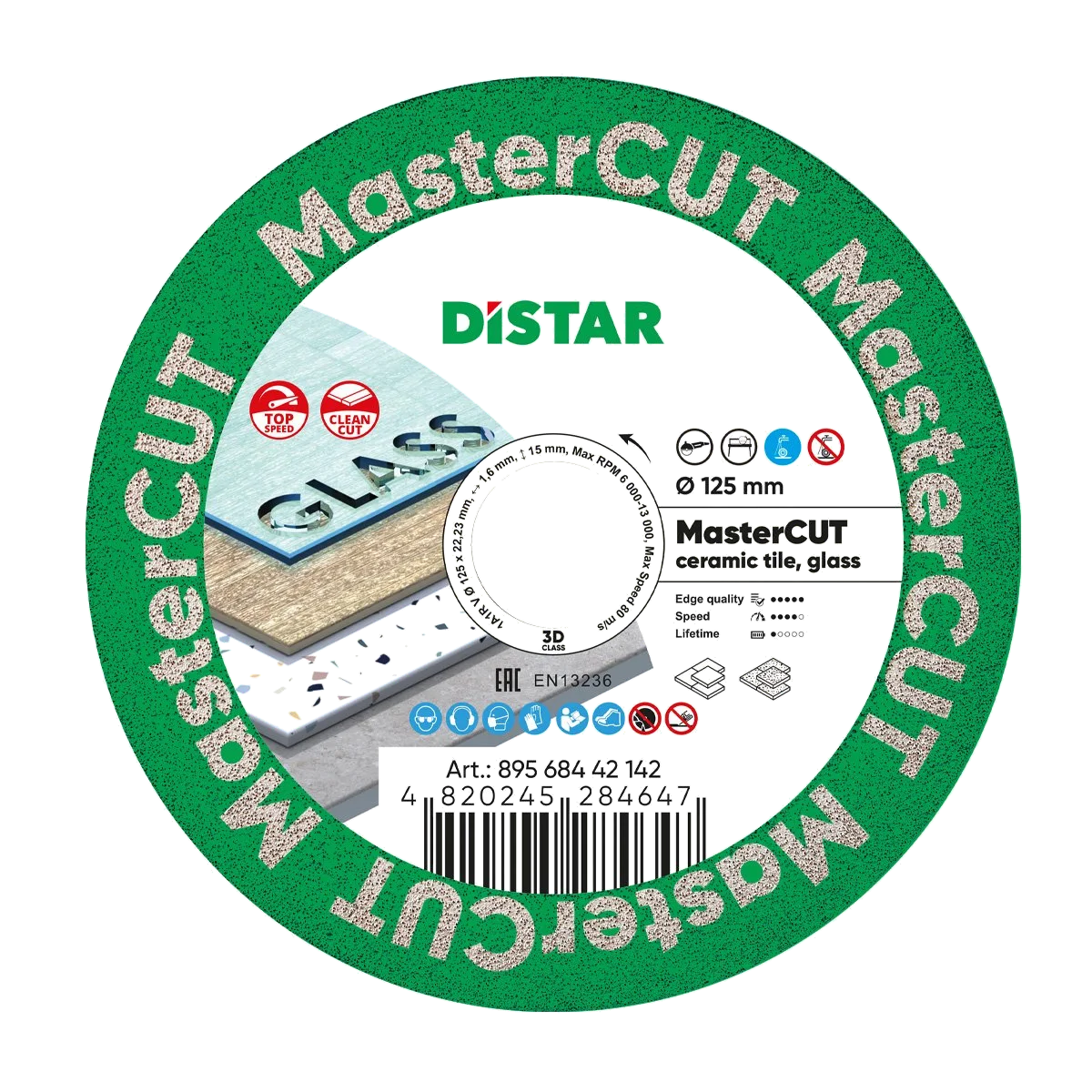 TARCZA DO SZKŁA GRESU DISTAR MASTERCUT 1,5mm 125mm