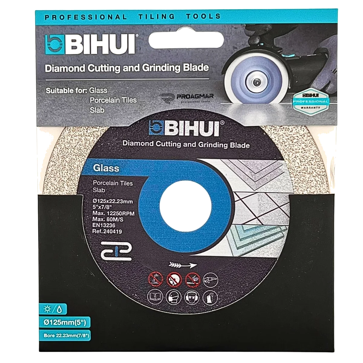 TARCZA DO SZKŁA PŁYTEK GRESU BIHUI GLASS 1,5mm 125mm, zdjęcie 4