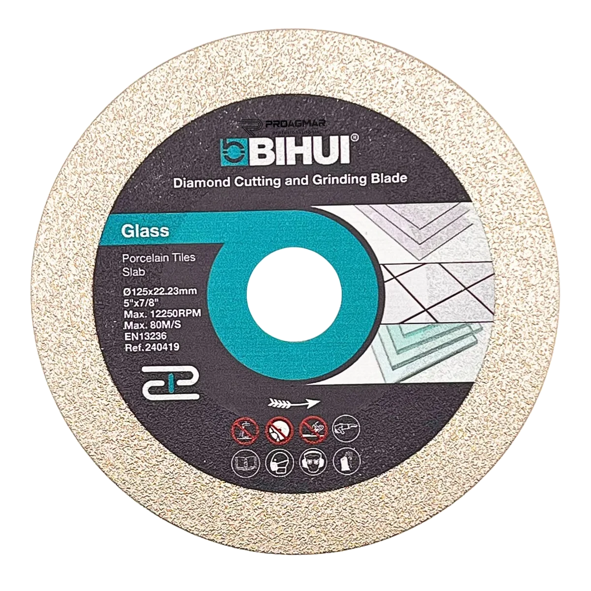 TARCZA DO SZKŁA PŁYTEK GRESU BIHUI GLASS 1,5mm 125mm