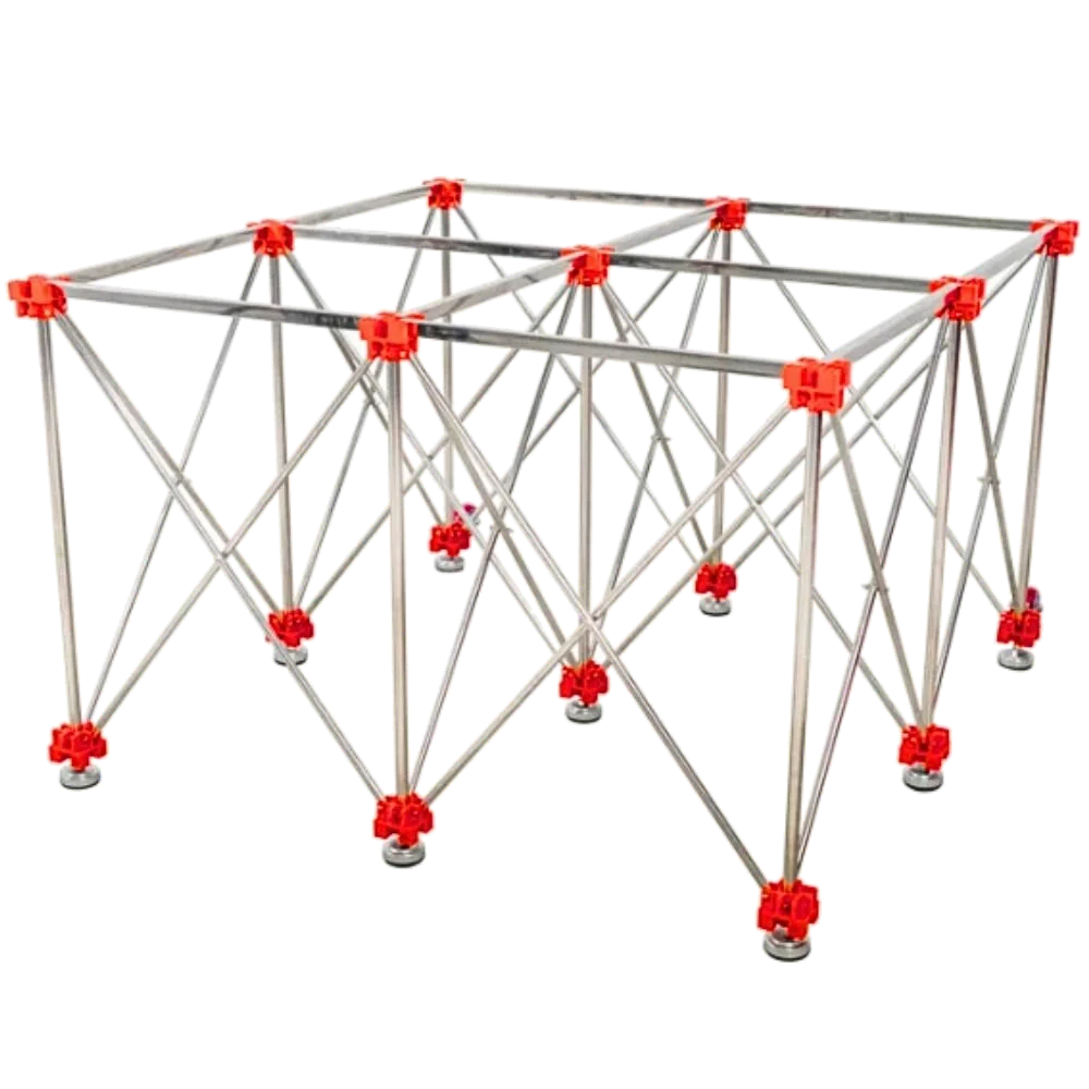 Stół roboczy składany 120 x 120 cm Rubi - 28918