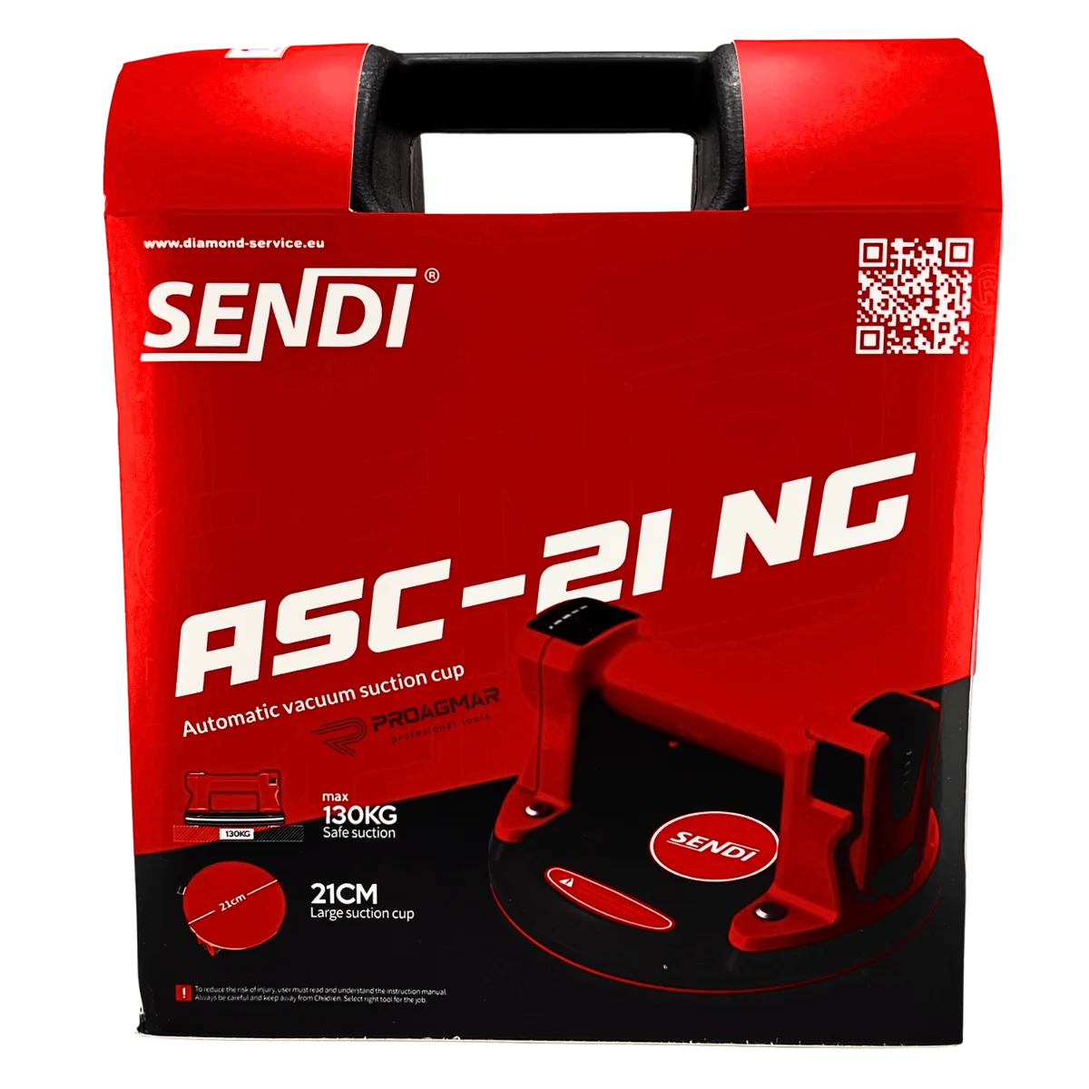 Przyssawka z białą gumą automatyczna próżniowa SENDI ASC-21 NG WHITE, zdjęcie 8