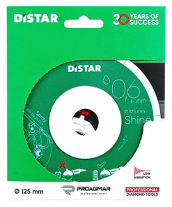 TARCZA DISTAR SHINE 0,6 MM PRECYZYJNE CIĘCIE 125 MM