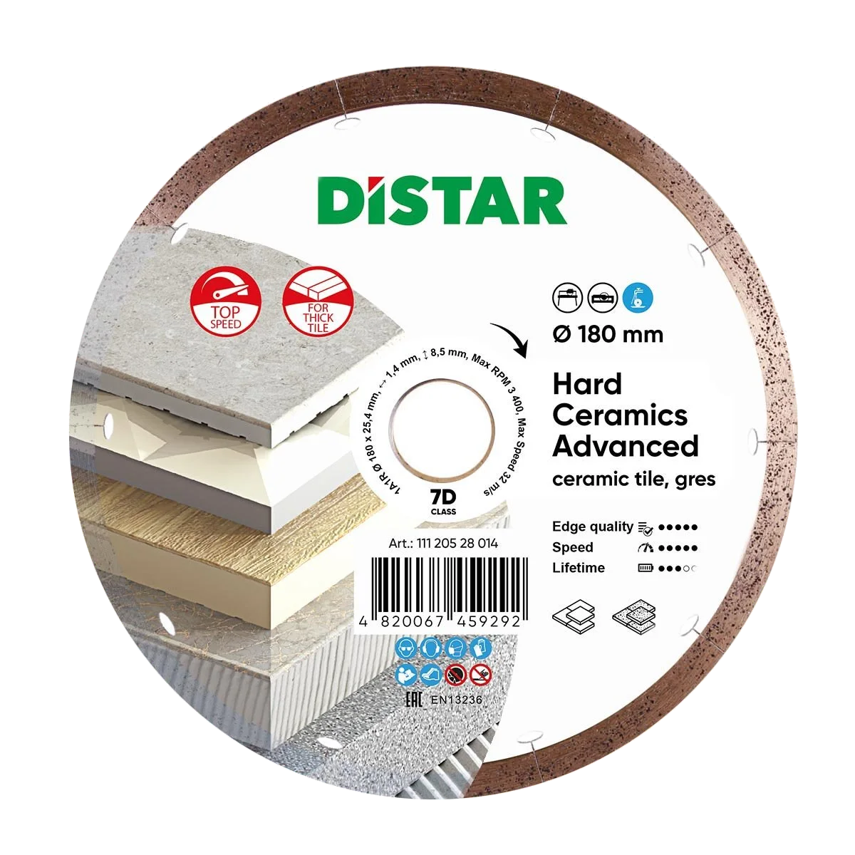 TARCZA DiSTAR ADVANCED 7D Ø180