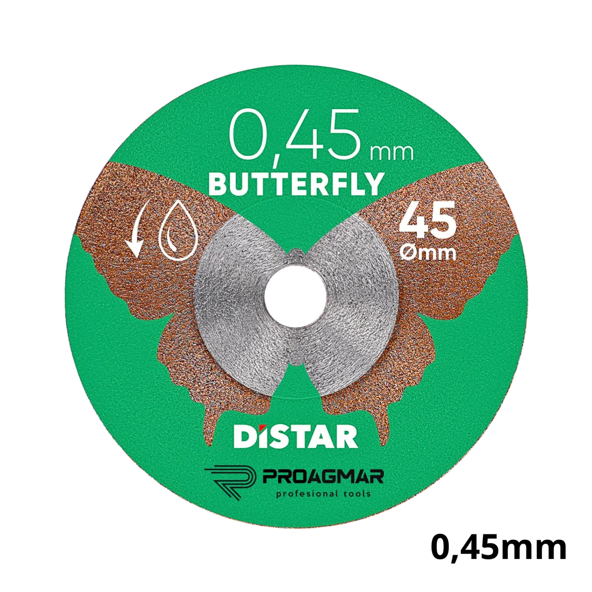 TARCZA DISTAR BUTTERFLY 0,45mm ø45mm BEZ TRZPIENIA DO WIERTARKI PROXXON