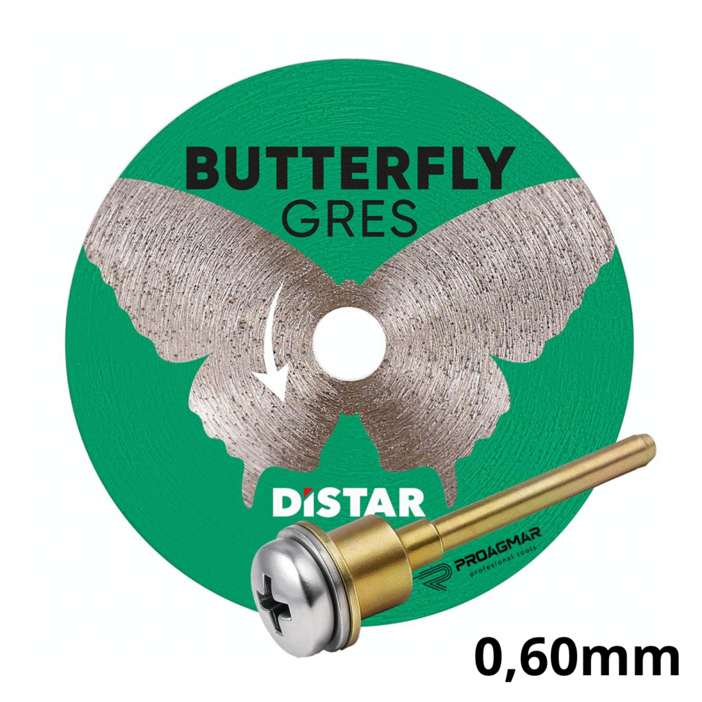 TARCZA DISTAR BUTTERFLY 0,6mm ø45mm Z TRZPIENIEM DO WIERTARKI PROXXON