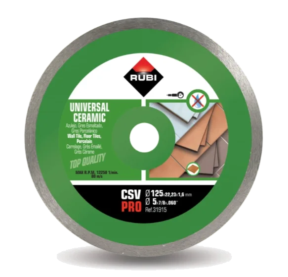 TARCZA DIAMENTOWA RUBI UNIVERSAL CERAMIC 125mm CSV PRO