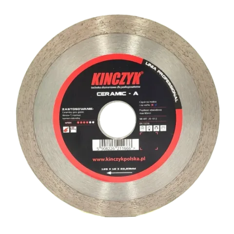 KINCZYK Tarcza diamentowa CERAMIC-A 125mm